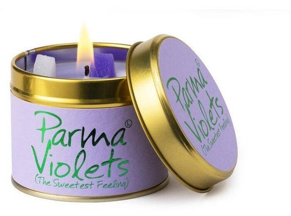 Lily Flame - geurkaars in blik - Parma violets