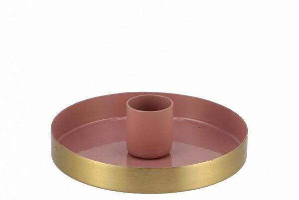 MARRAKECH kaarsenstandaard rond - Pink