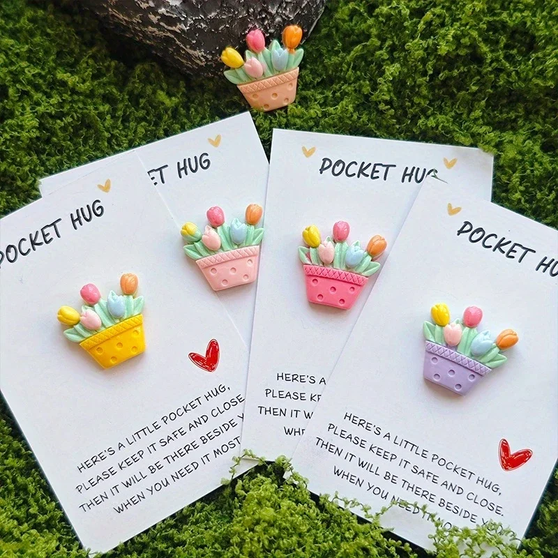 Pocket hug bosje tulpen