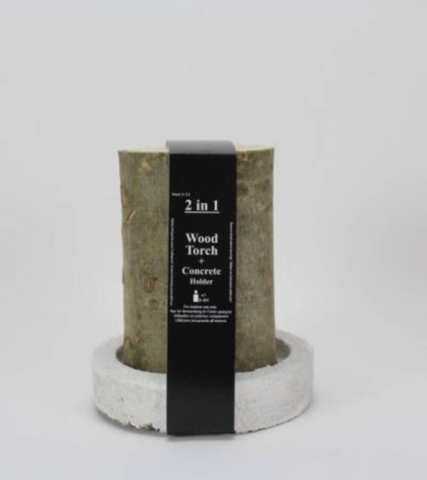 Wood Torch (kampvuurtje) - met en zonder betonnen houder