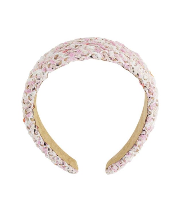 Haarband grof patroon - Roze