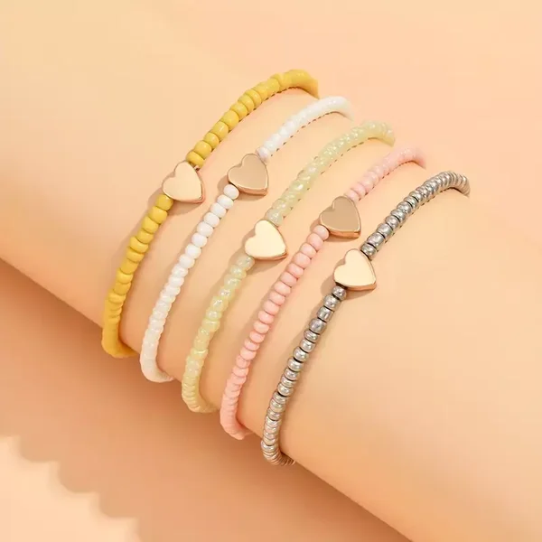 Armband Hartje - 5 kleuren