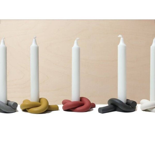 Kandelaar knoop - Geel, Grijs en Zwart