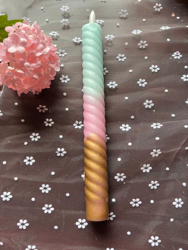 LED kaars (incl. batterijen) - Golden trio