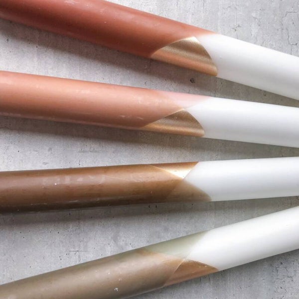 Rustik Lys Cross dinerkaars -  Per stuk of per tray - 5 kleuren