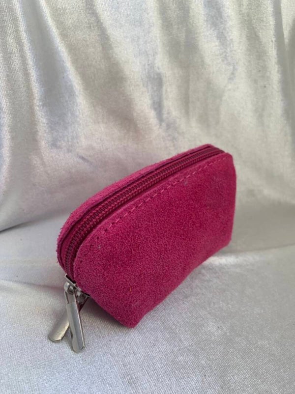 Mini purse - Suède - Fuchsia