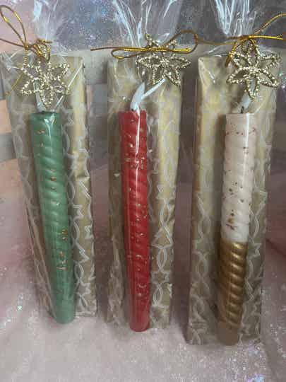 LED dinerkaars (incl. batterijen) - Kerst