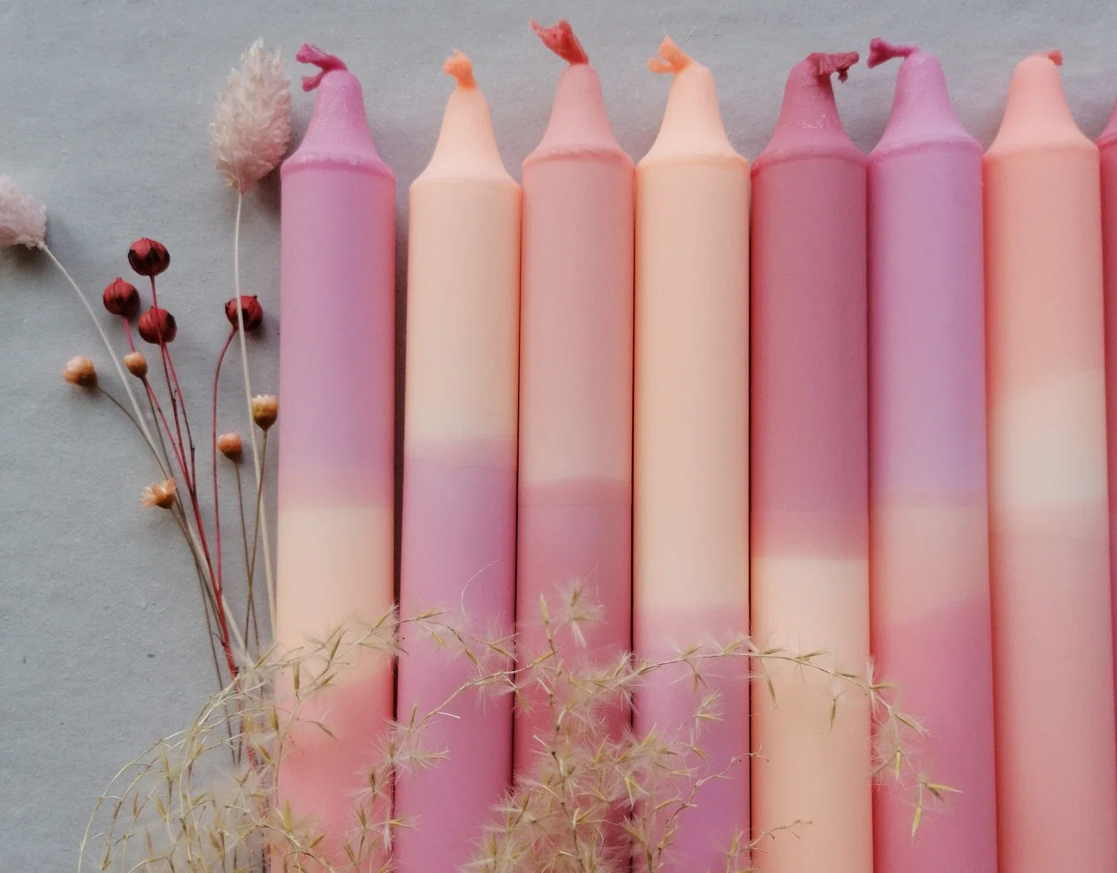 Dip dye Hjärta - Set van 4