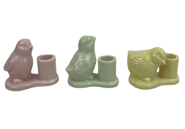 Kandelaar Kuiken - 3 kleuren - Assorti