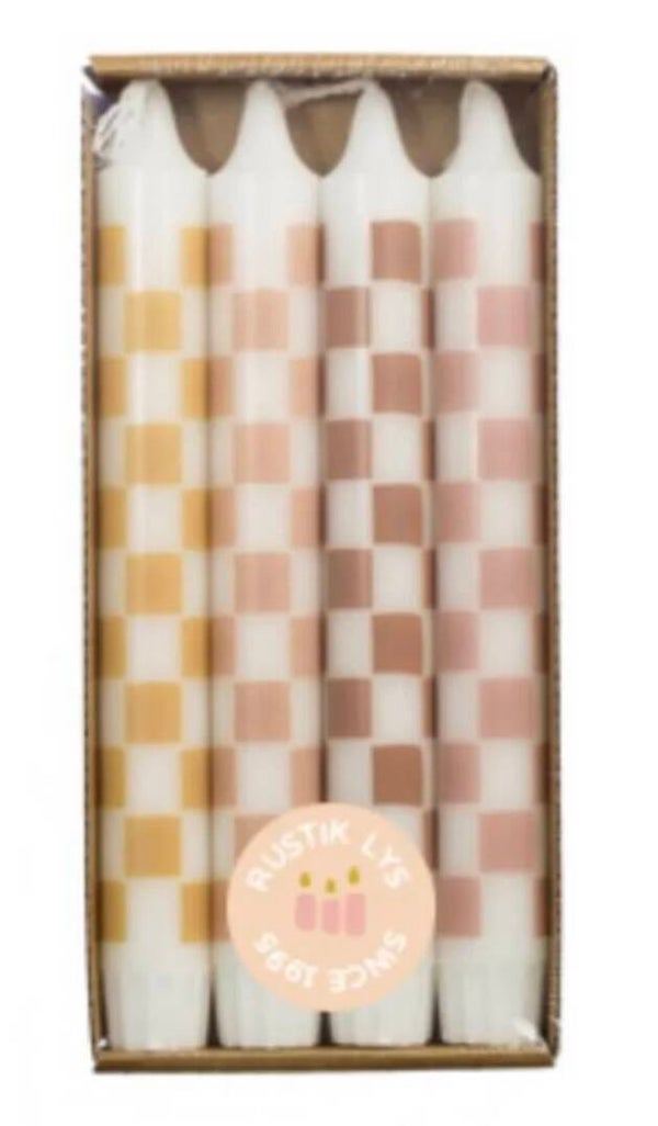 Tray met By Kimmi kaarsen - Cube