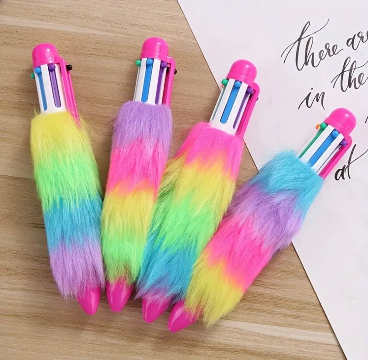 Fluffy Rainbow pen