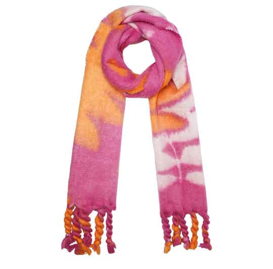 Sjaal bladeren - Fuchsia