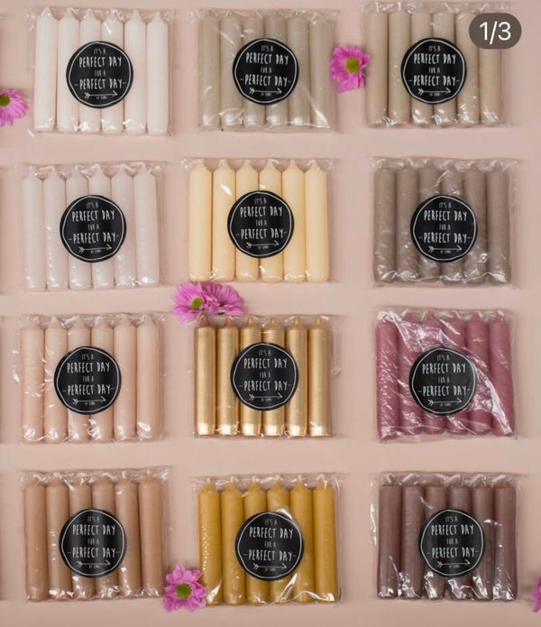 Cadeau dinerkaars  - 30 kleuren (!)