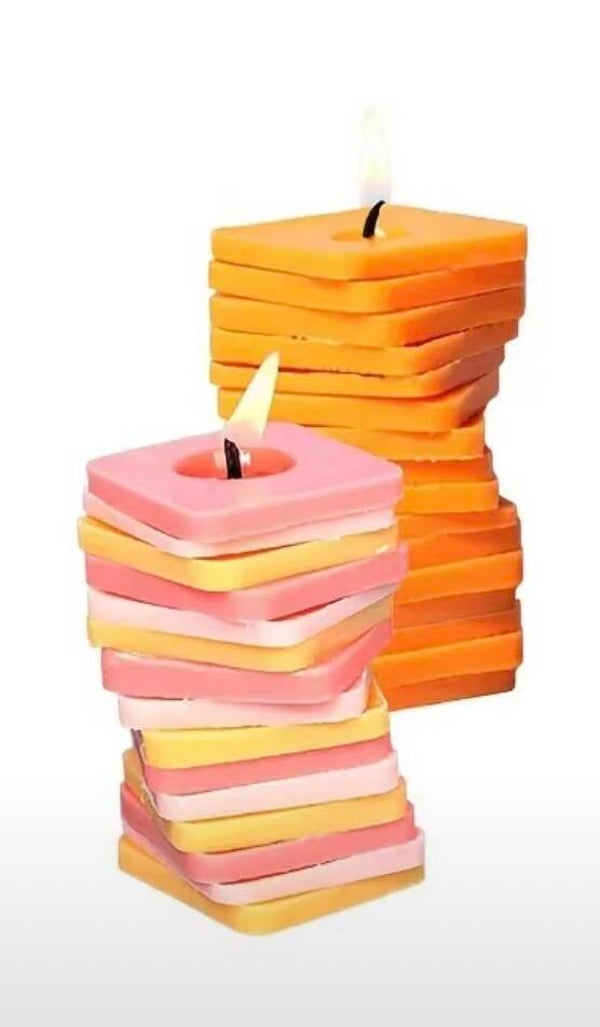 Rotary kaars - 8 of 16 wax vierkantjes