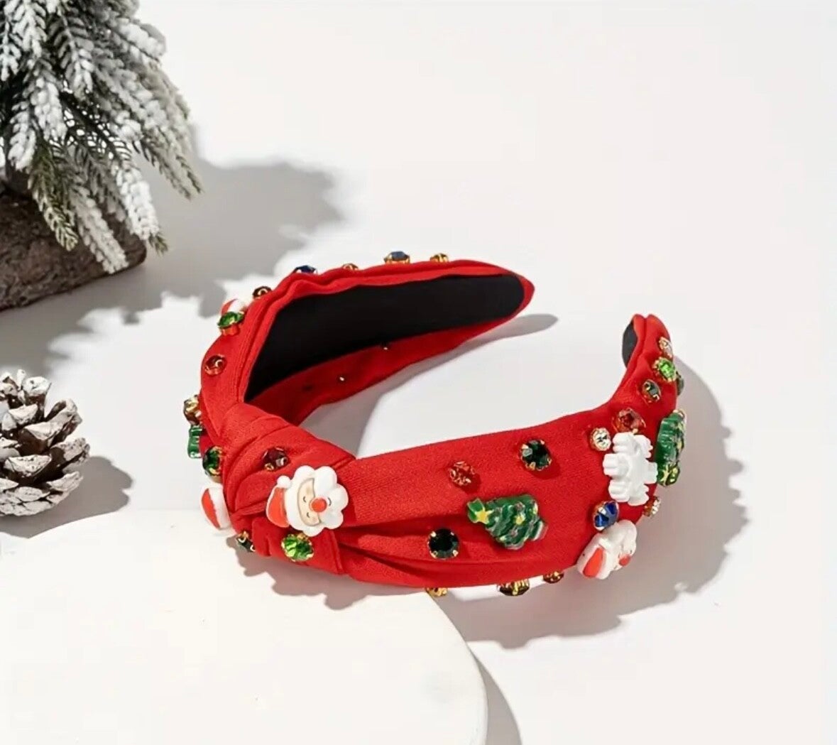 Haarband strass - Rood