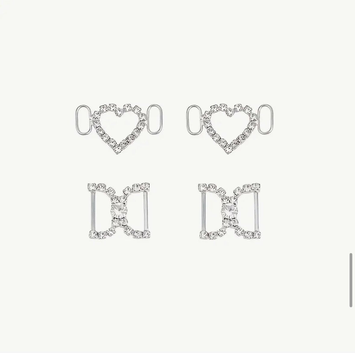 Schoen sieraad Hart- en D-vormig