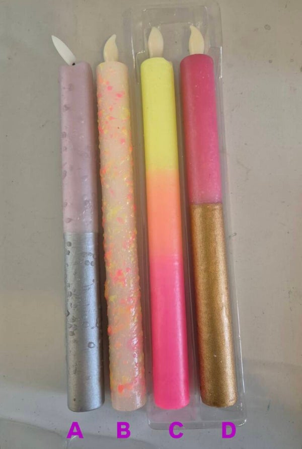 LED kaarsen Pastel & Goud