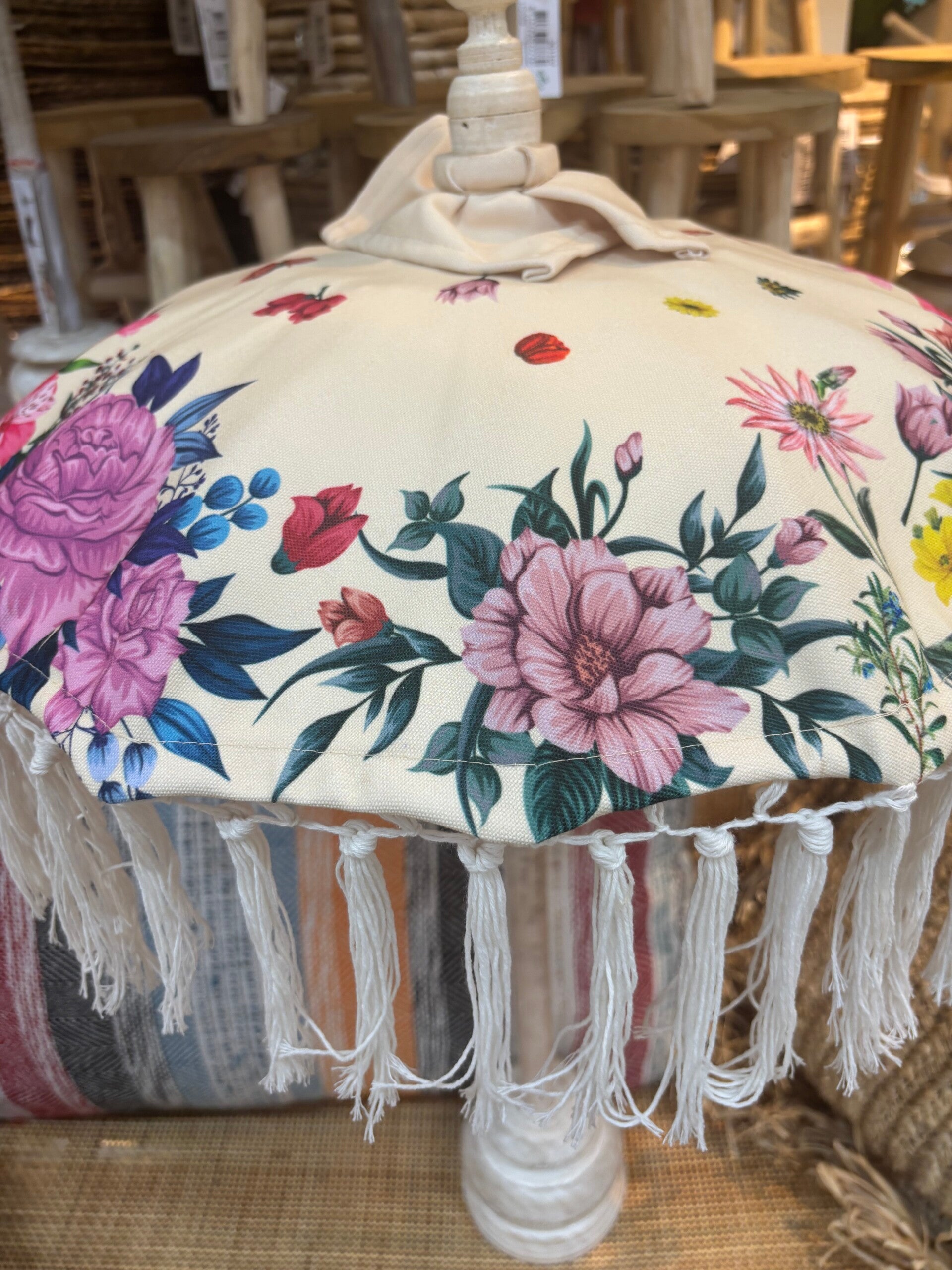 Tafel parasol - Gebloemd - 2 kleuren