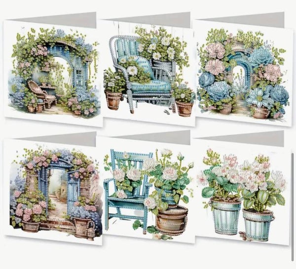 Kaart Romantica - Set van 6 kaarten incl. steentjes