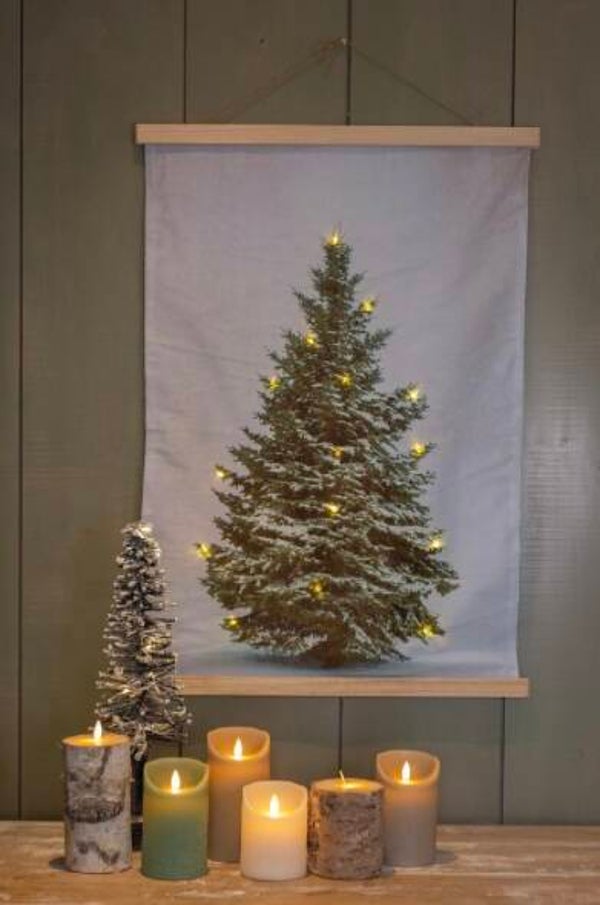 Kerstboom op doek