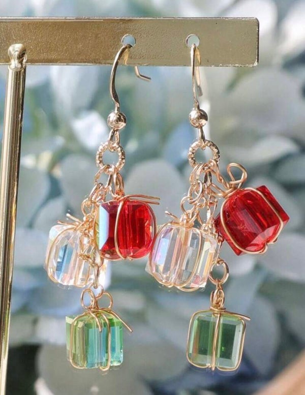 Oorbellen Kerstkadootjes