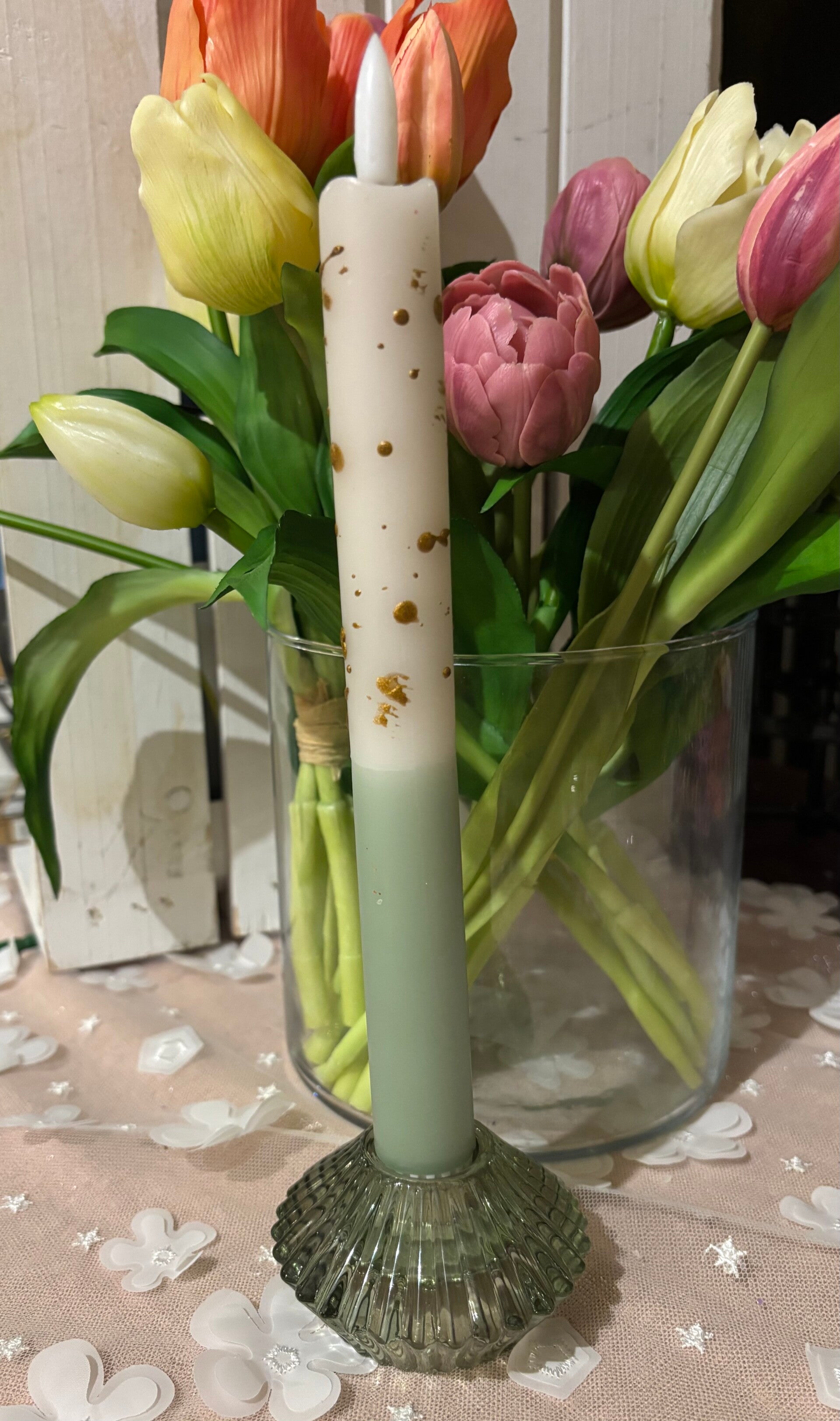 LED dinerkaars (incl. batterijen) - Green passion