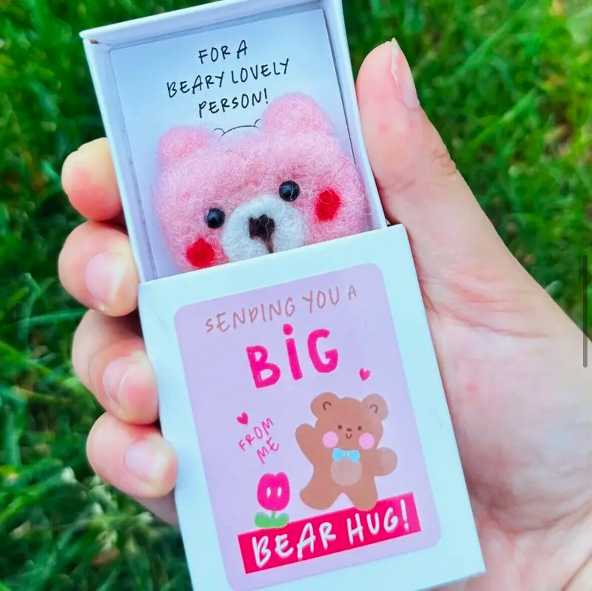 Bear hug - Roze en Bruin