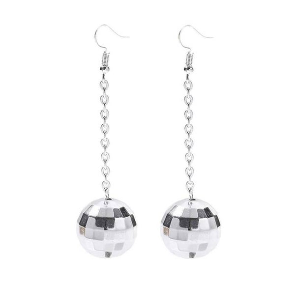 Oorbellen discobal lang