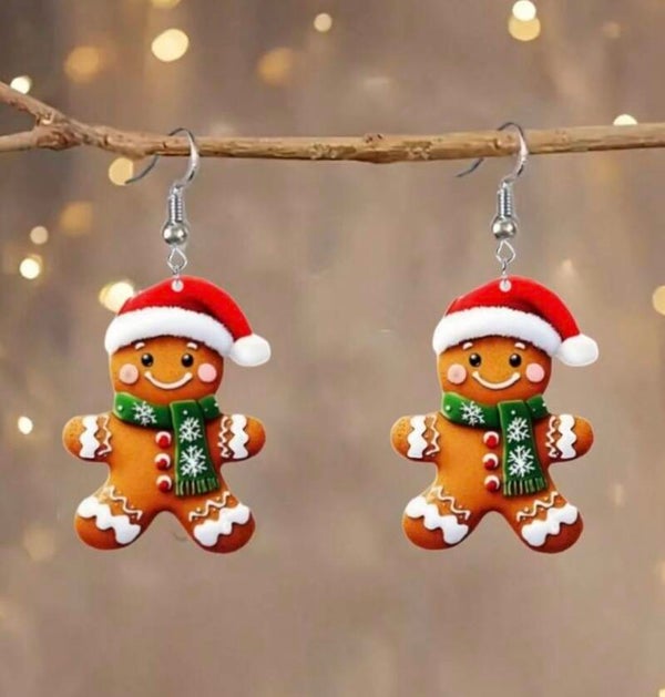 Oorbellen koekmannetje - 2 kleuren