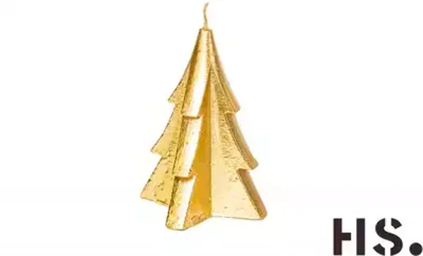 Home Society Kerstboom - Taupe en Goud - per stuk