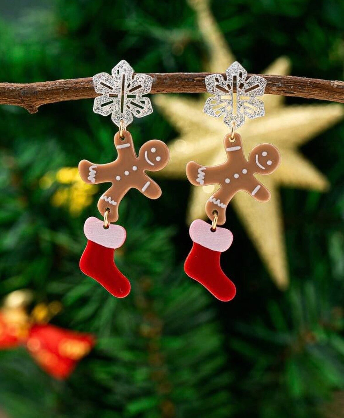 Oorbellen hangend koekmannetje