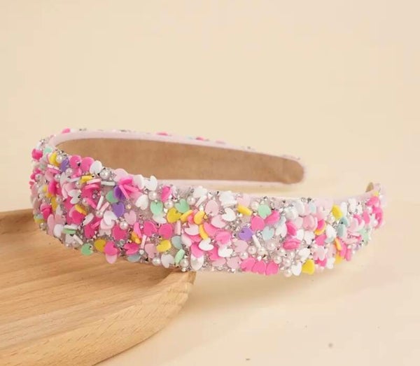 Discodip Haarband Breed - Hartjes