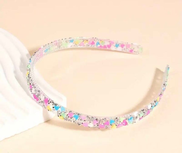 Haarband Strass motief - Hartje en Sterretje