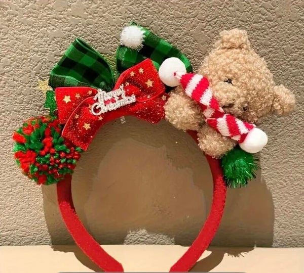 Haarband Kerst Teddybeer