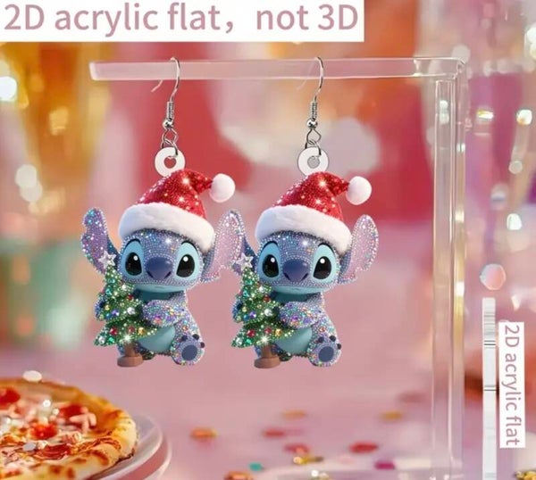 Oorbellen Stitch Kerst