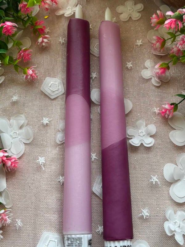 LED kaars (incl. batterijen) - Purple Delight II