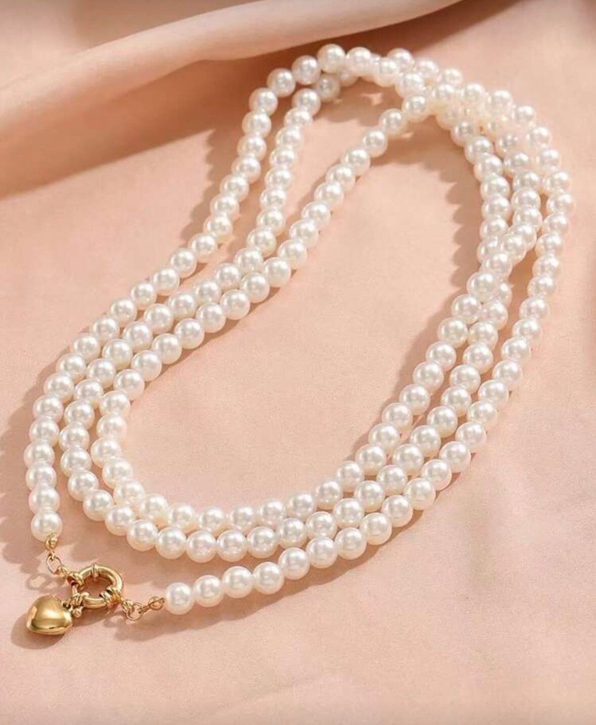 Vintage barokstijl imitatie parelketting