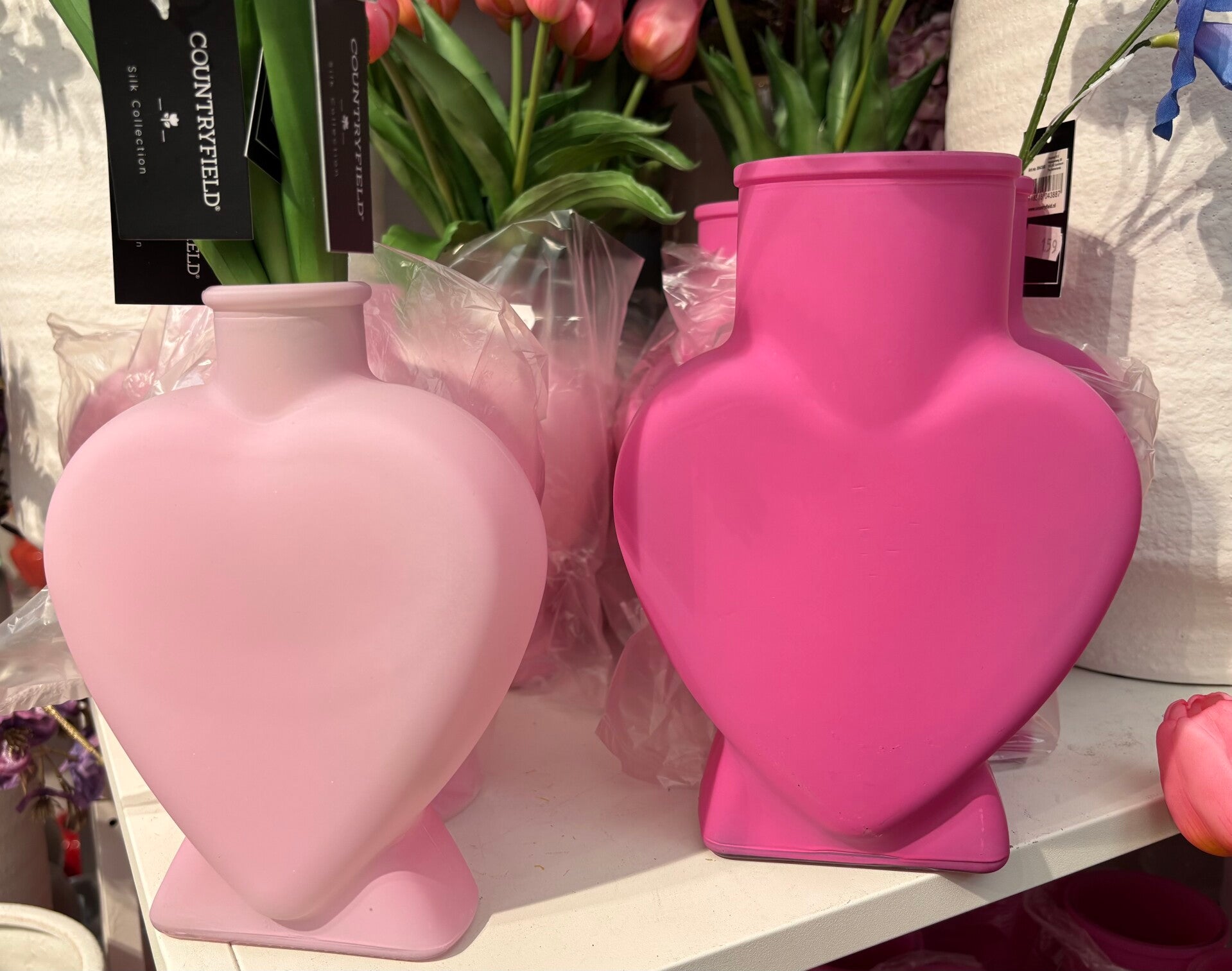 Vaasje Hart - 2 kleuren - 2 afmetingen