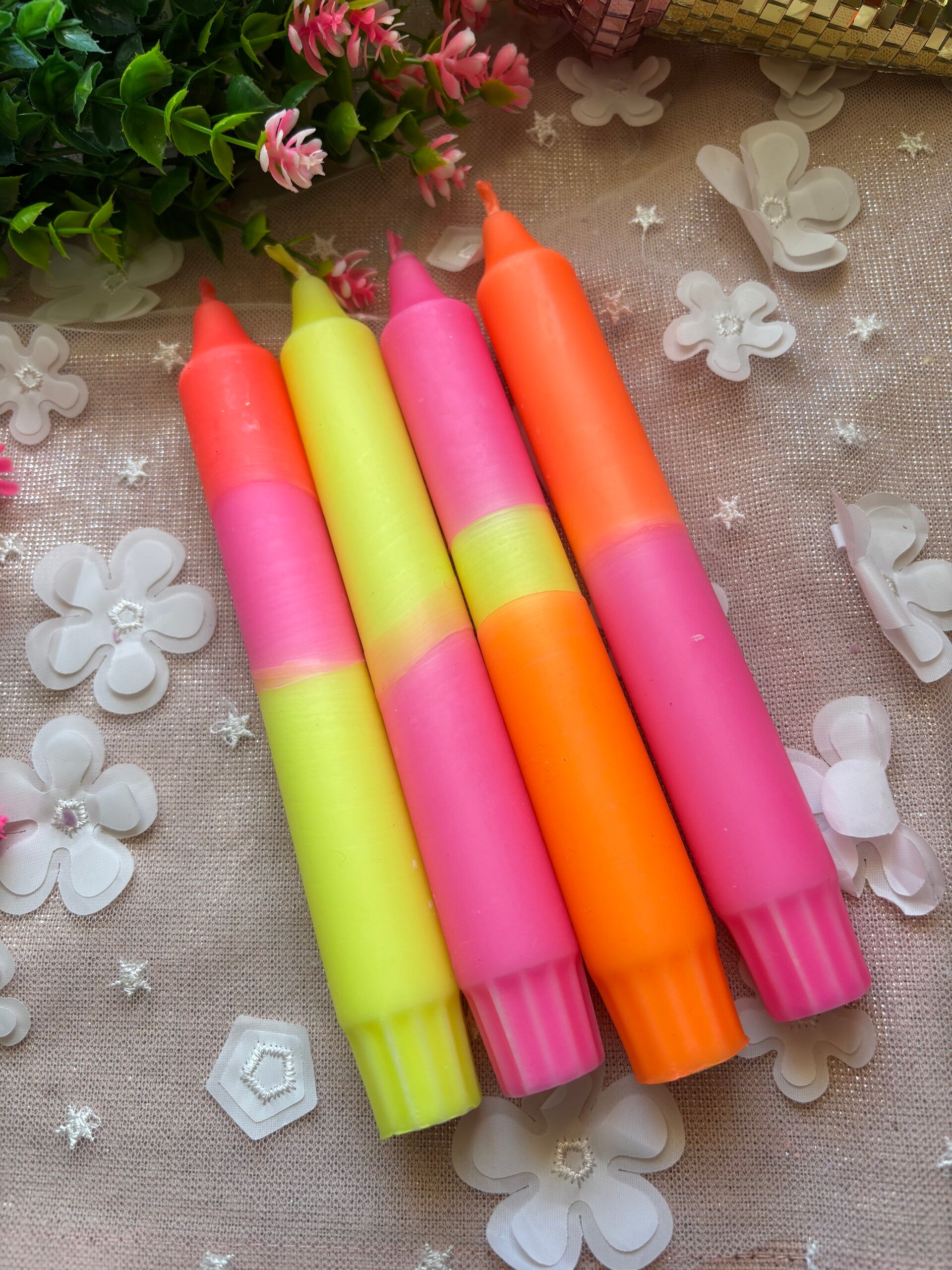 Kaarsenset Neon Party