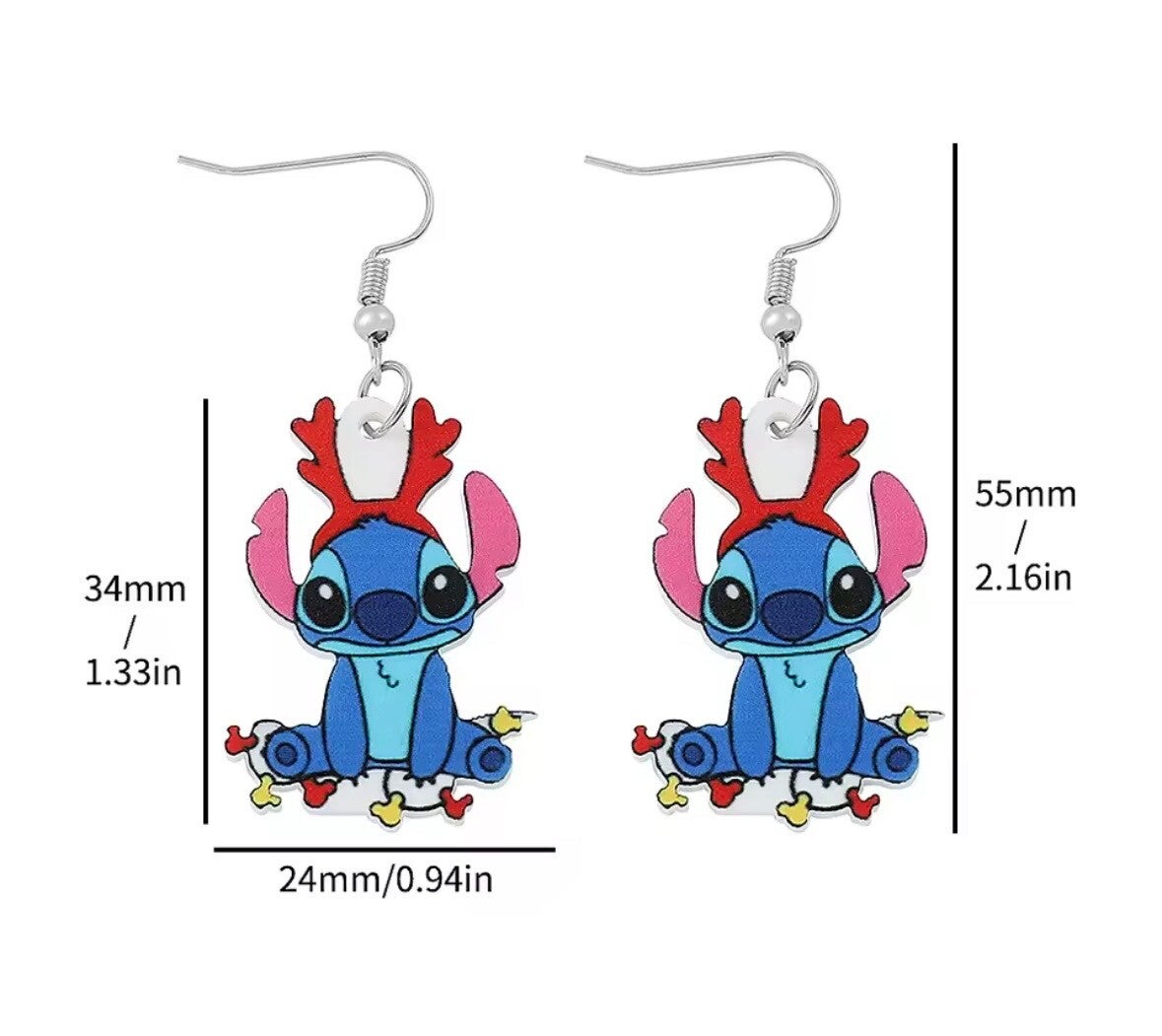 Oorbellen Stitch Kerst - 3 modellen