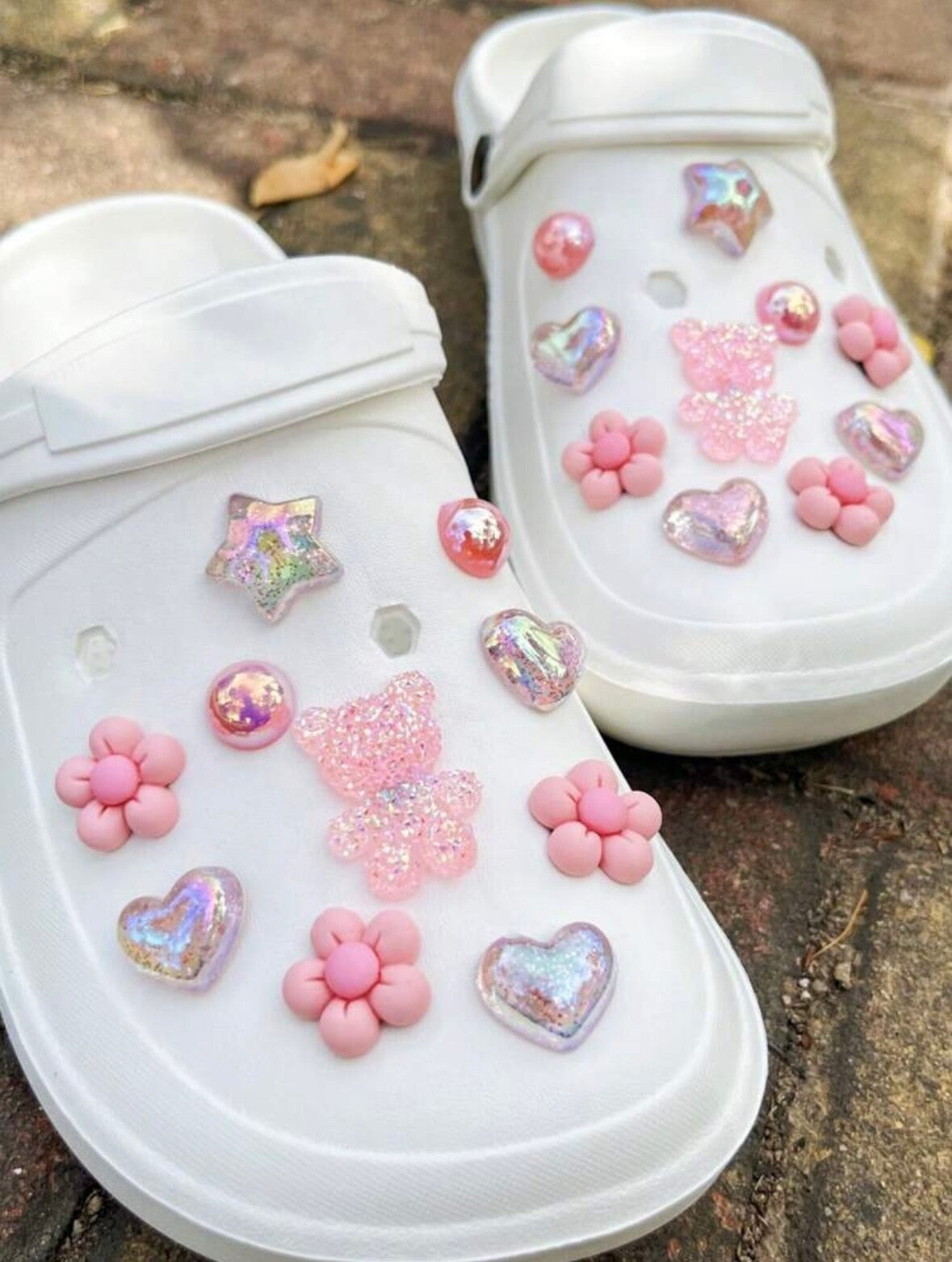 Crocs bedel - Hart, Ster, Bloem, Beer, Parel