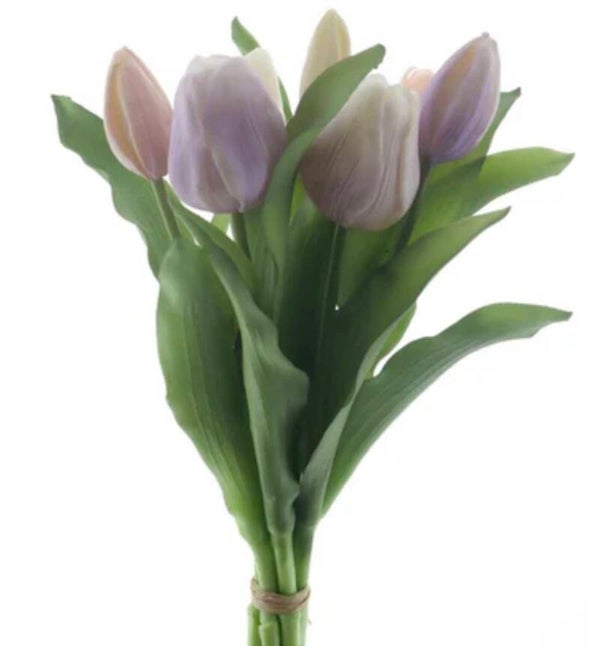 Real touch Vermeer tulp Sally - 7 stuks - Purple/Laven combo