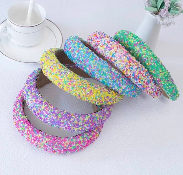 Discodip haarband breed - 5 kleuren