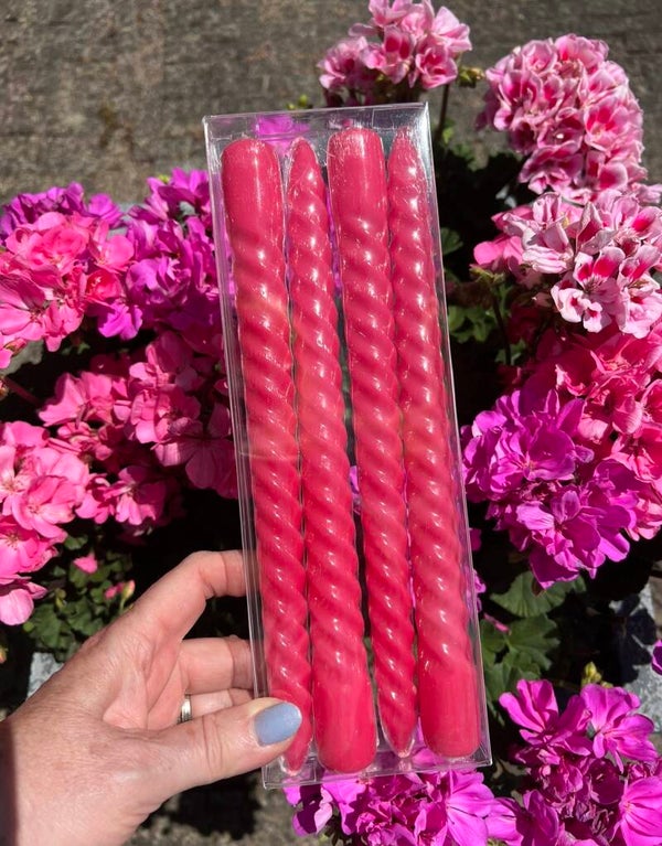 Swirl kaars Kersten - Per stuk