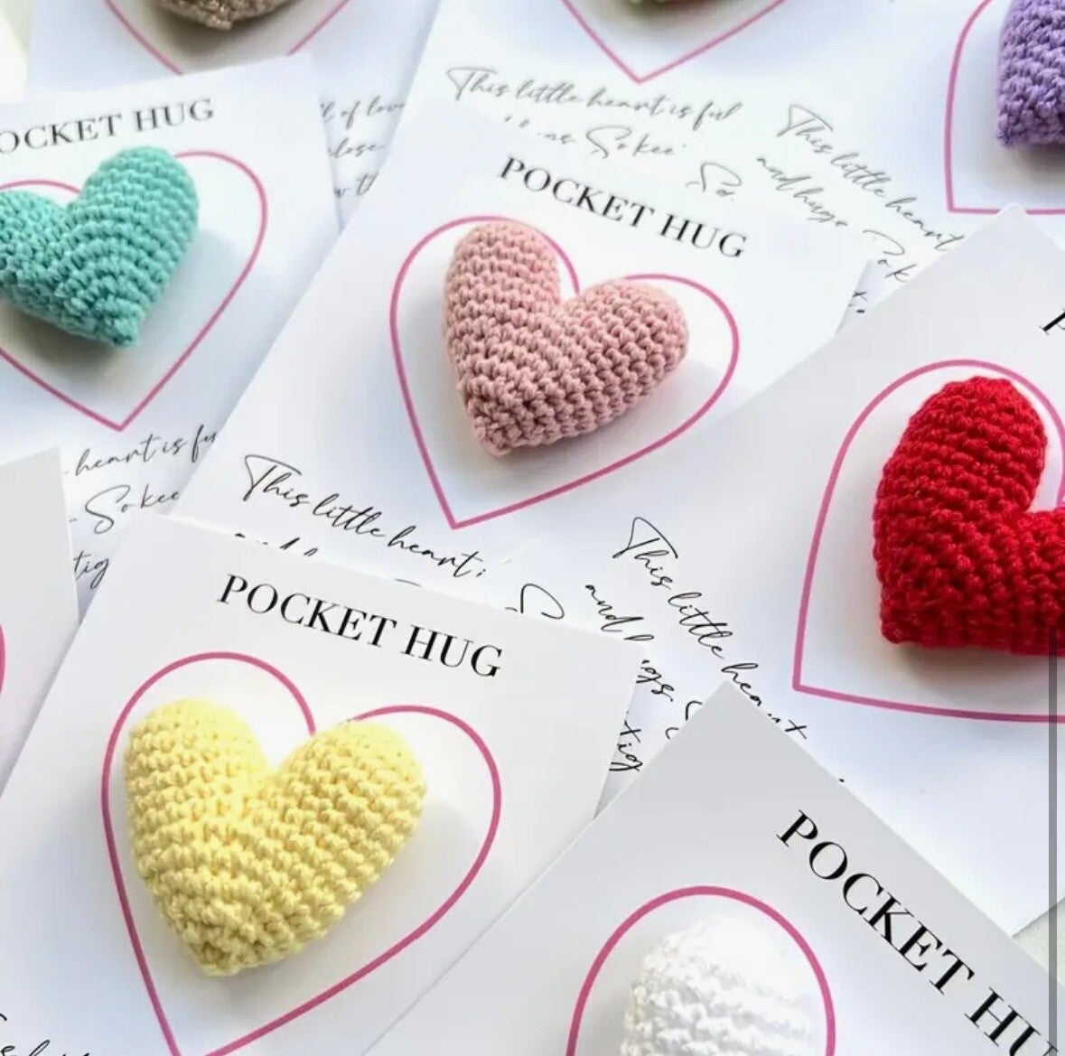 Pocket hug Hart - Gebreid