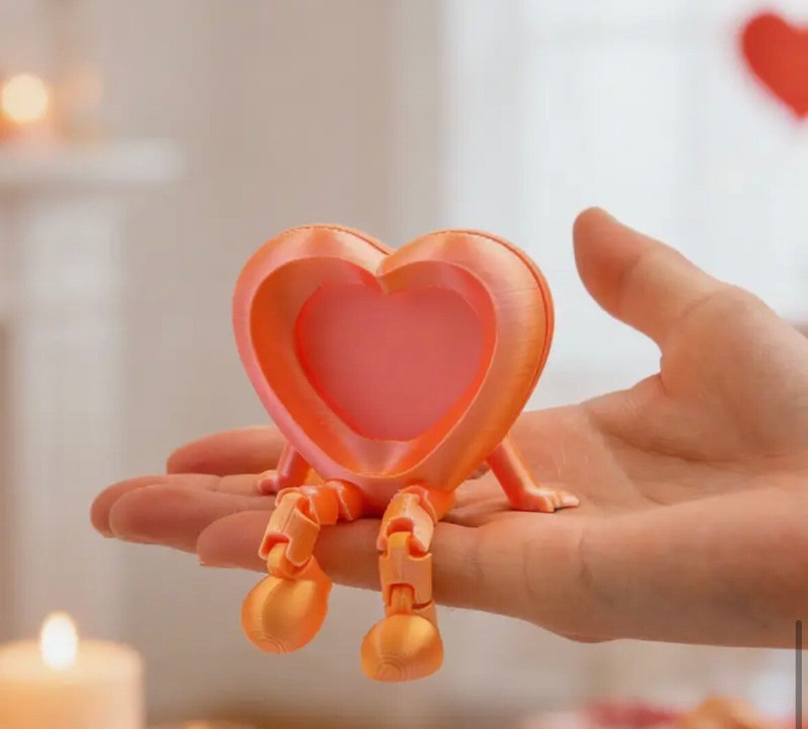 Fotolijstje - 3D geprint - Oranje