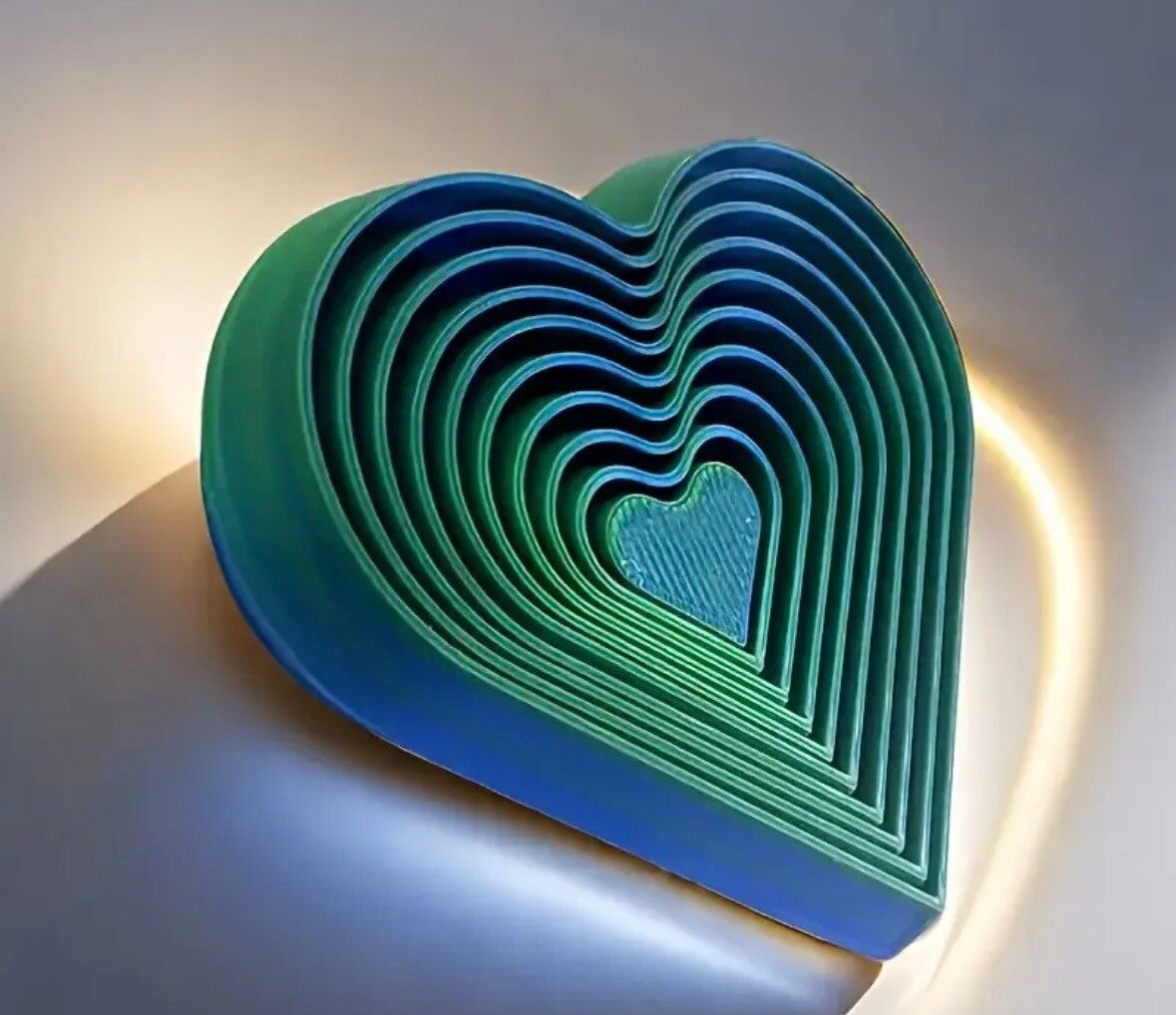 Spiraal Hart - 2 kleuren