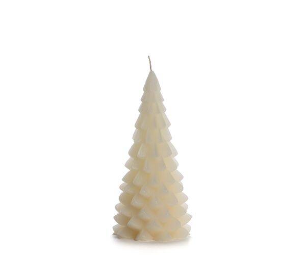 Kerstboom kaars - 10 x 20 cm - 7 kleuren