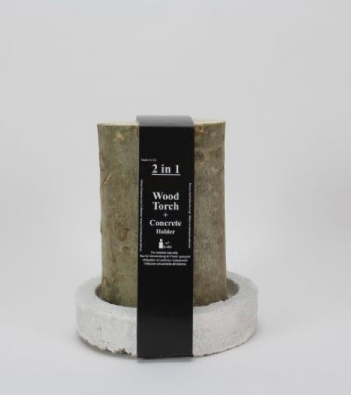 Wood Torch (kampvuurtje) - met en zonder betonnen houder