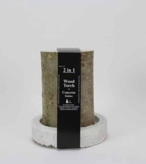 Wood Torch (kampvuurtje) - met en zonder betonnen houder